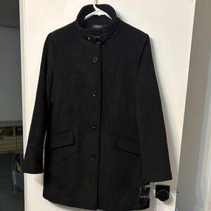 Lauren Ralph Lauren Black Pea Coat for Women size 10 NWT